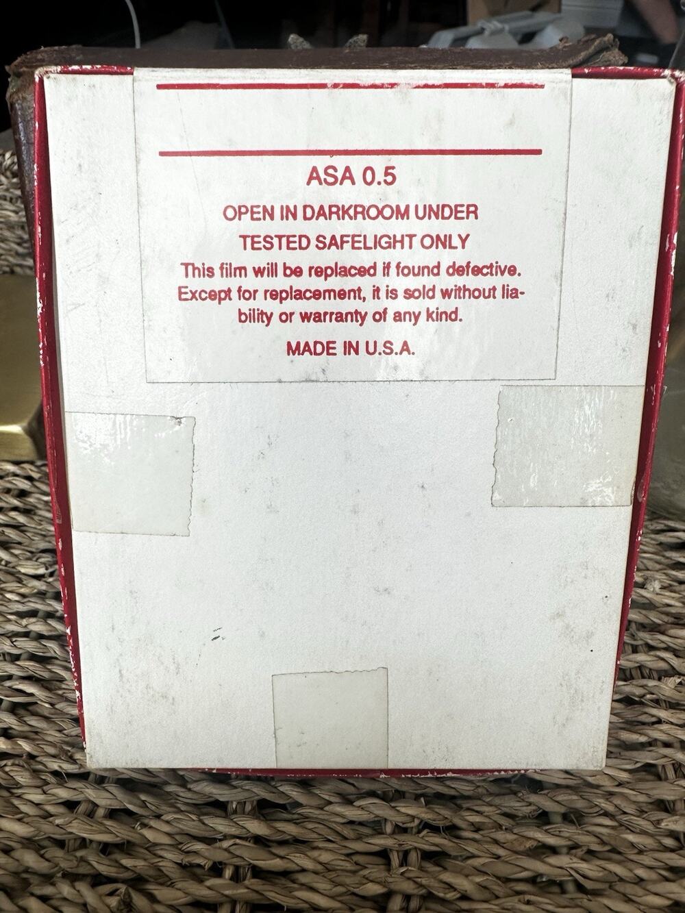 Open Box of Kodak Saftey Film For Parts *Read